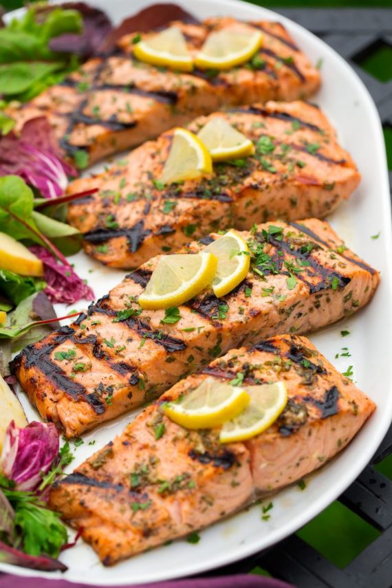 Marinated and Grilled Salmon Big Sams