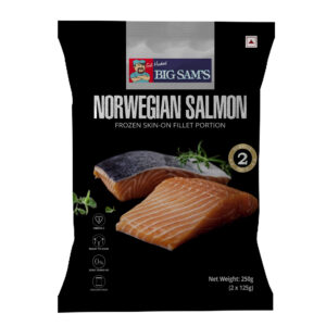 Norwegian Salmon Fillet - 2 Skin on Portions (250g)