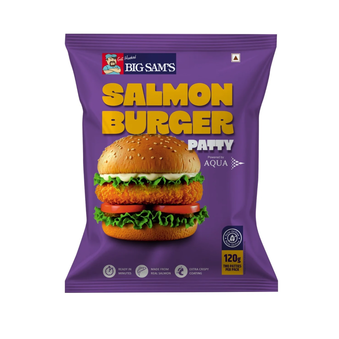 Salmon Burger Patties (120g - 2 Patties)