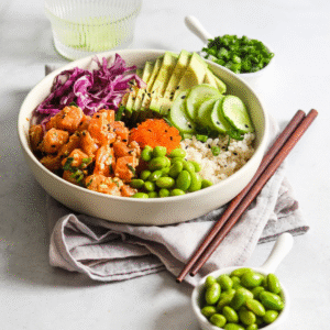 Fresh Salmon Poke Bowl Meal Kit