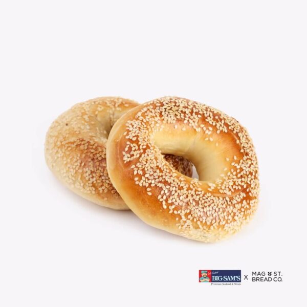 White Sesame Bagels (2 Pieces)