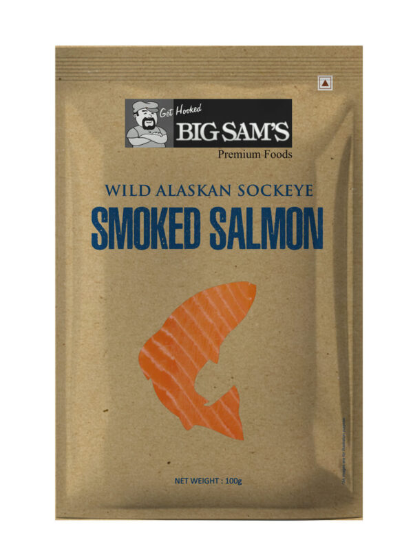 Wild Alaskan Sockeye Smoked Salmon - (100g)