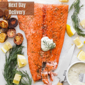 Fresh Marinated Hot Smoked Salmon (Chilli, Dill & Lemon -200g)