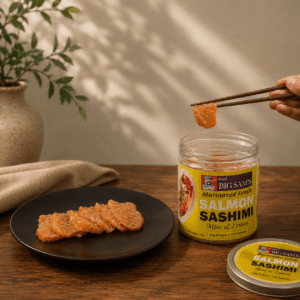 Marinated Fresh Salmon Sashimi (Yuzu & Jalapeno) - 100g (5-7 pieces)