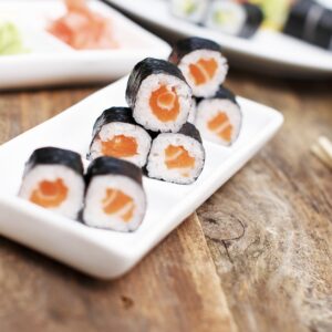Smoked Salmon Maki Roll (Hosomaki)